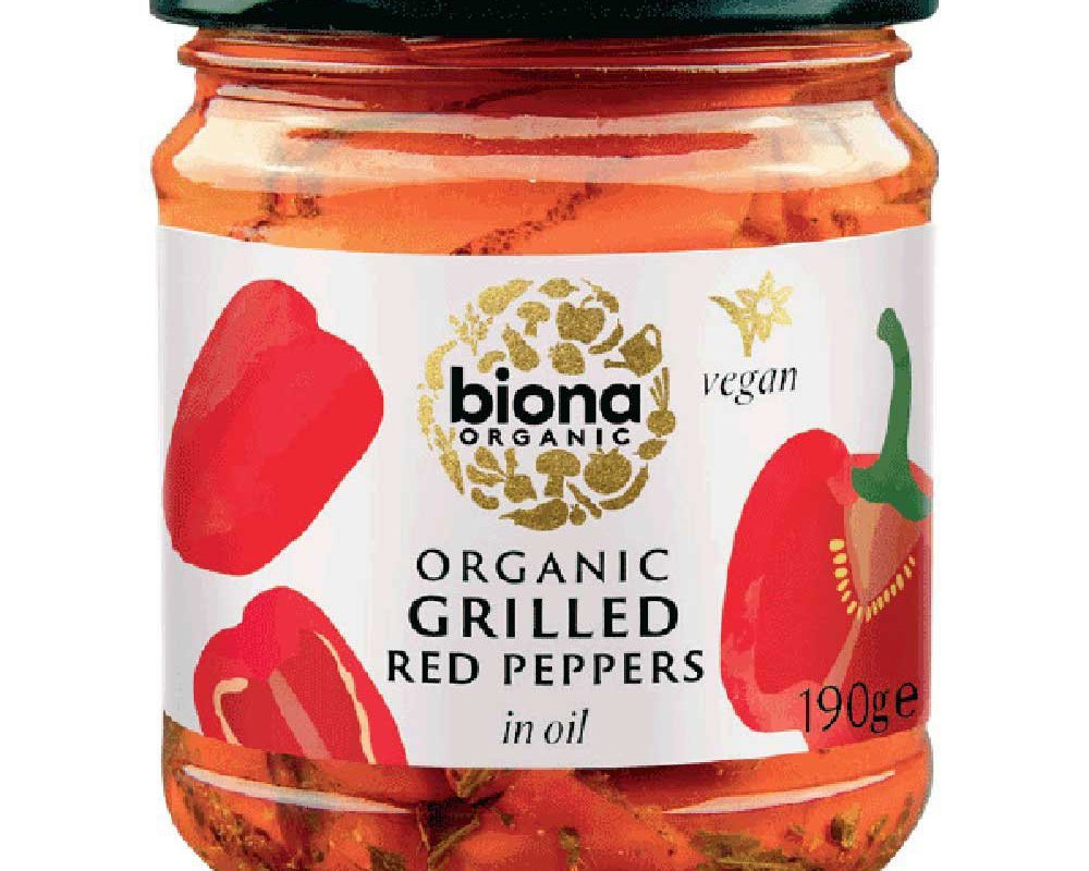 Biona Grilled Red Peppers