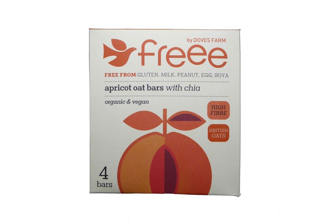 Doves Farm Organic Apricot & Chia seed Flapjack (4x35g)