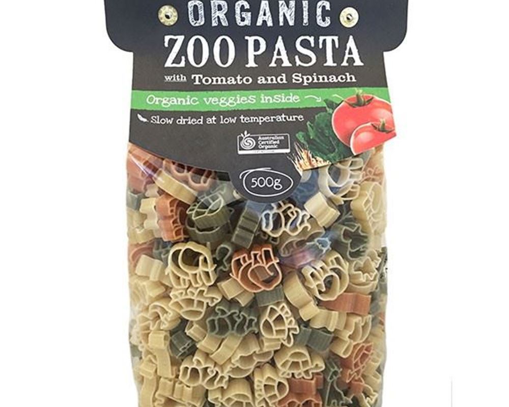 Pasta Organic: Zoo Tomato & Spinach - HG