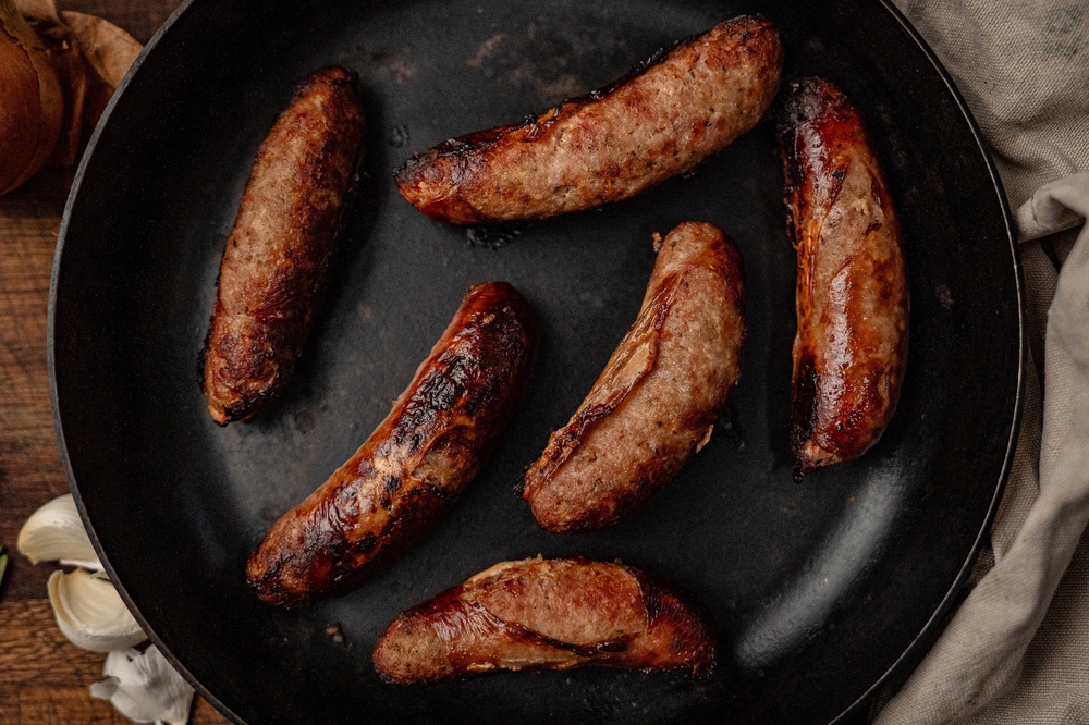 Organic Cumberland Sausages - Pack of 6 (approx 500g) (frozen)