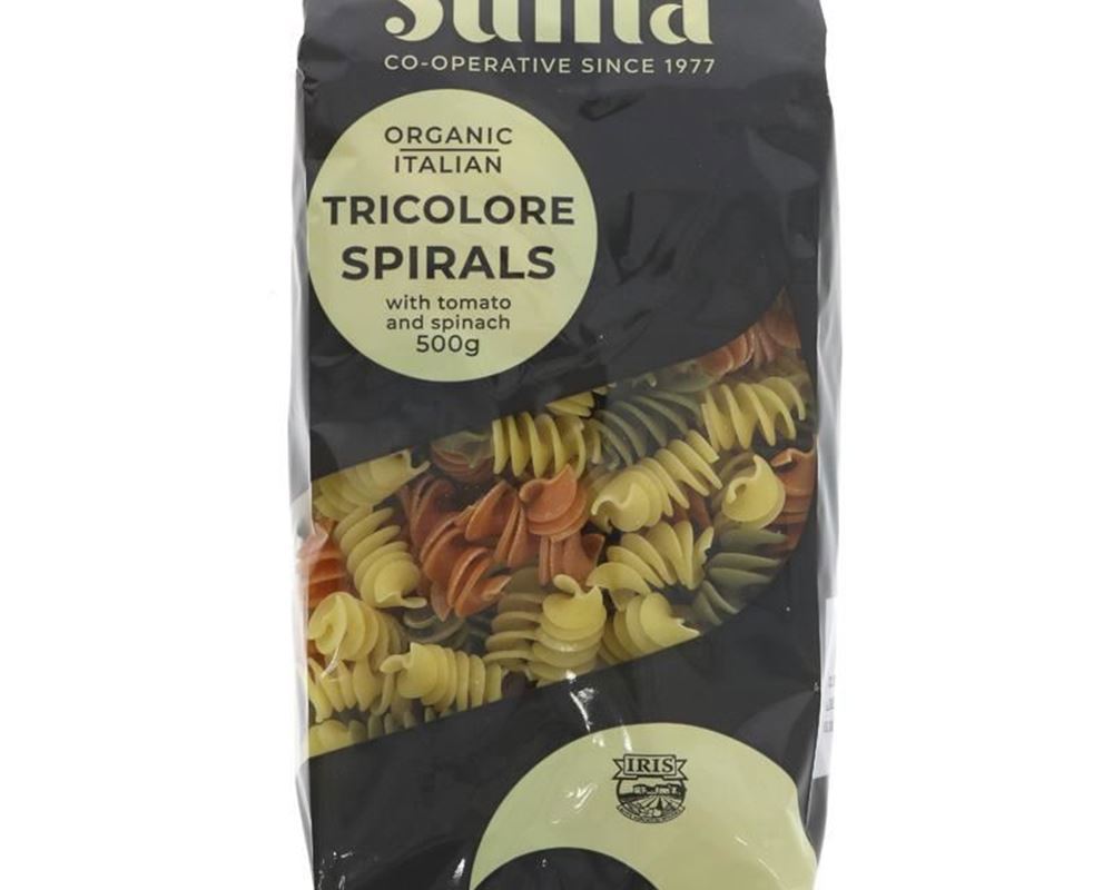 (Suma) Pasta - Spirals Tricolore 500g