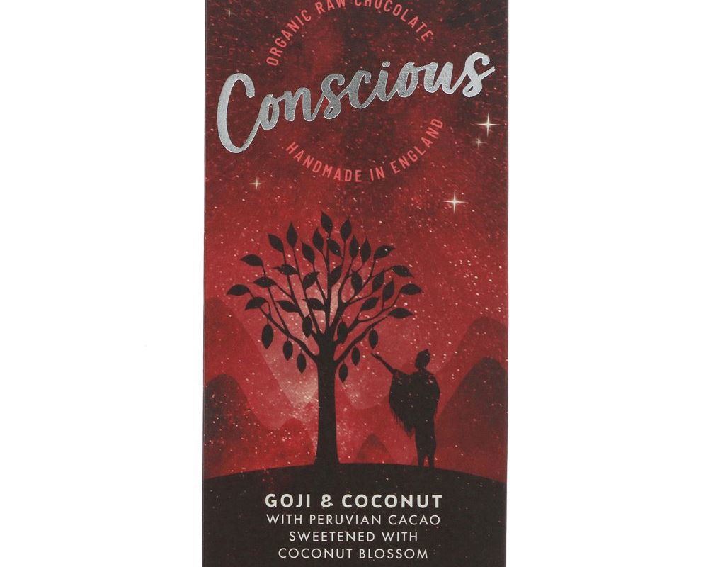 Conscious Goji & Coconut Raw Chocolate Bar