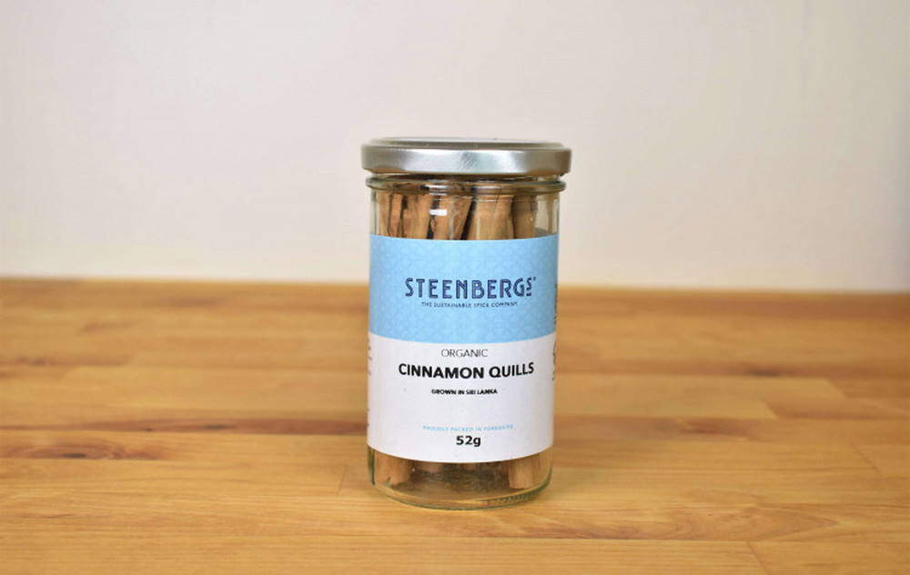 Steenbergs Organic Fairtrade Cinnamon quills; large jar