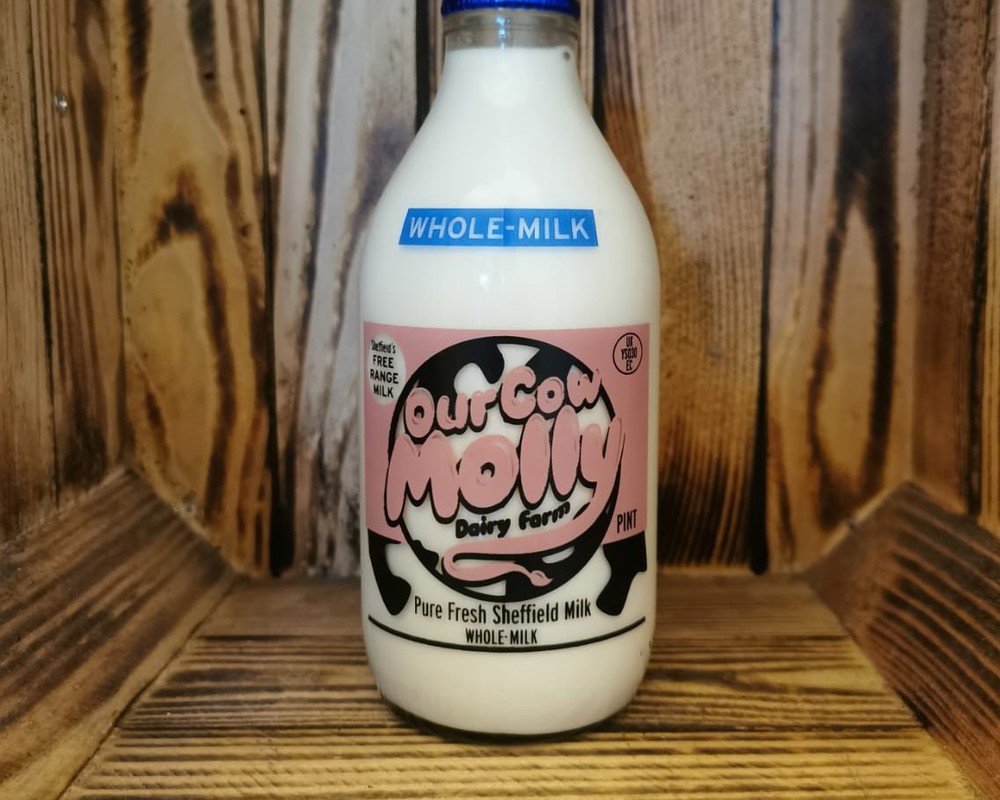 Our Cow Molly 1pint Glass Full