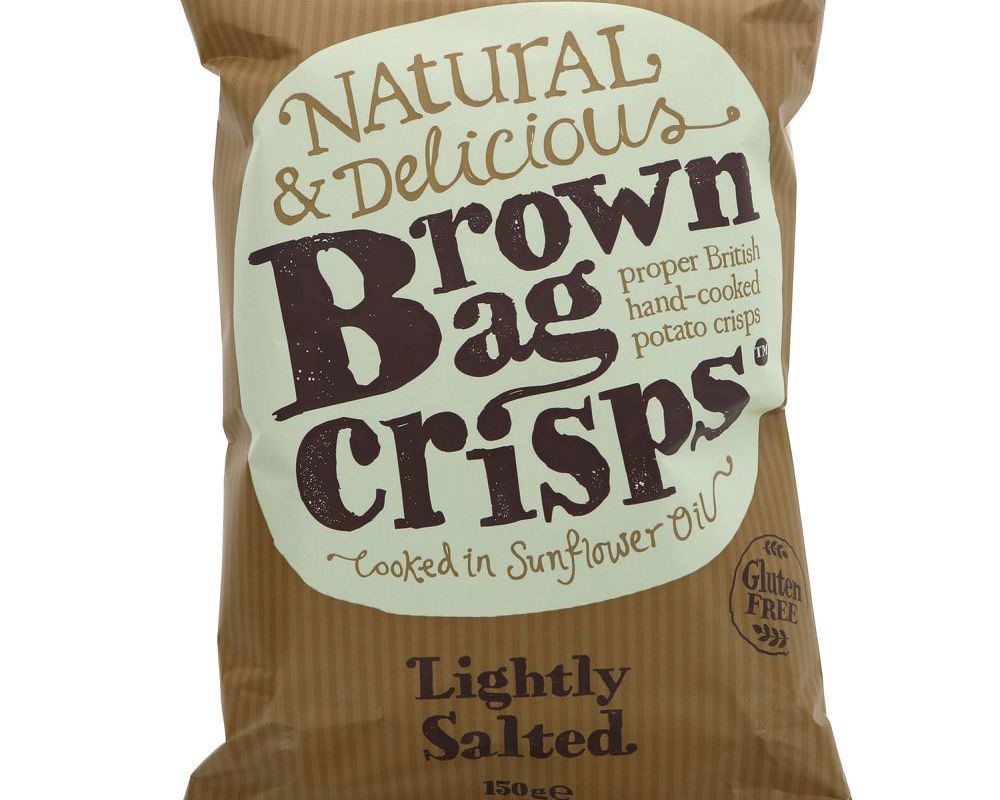 Brown Bag Crisps Lightly Salted