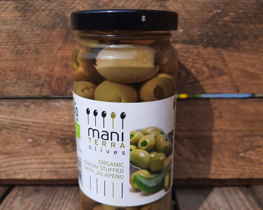 Mani Terra Green Olives Stuffed with Jalapeno 200g