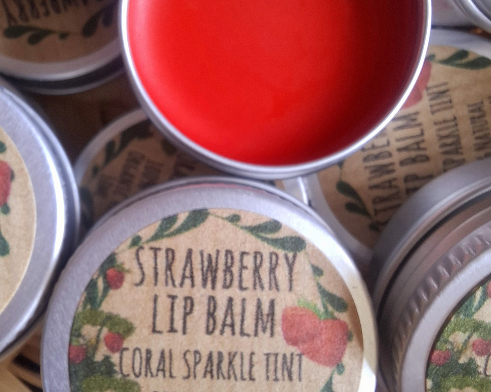 Nefertem Organic Strawberry Natural Tinted Lipbalm