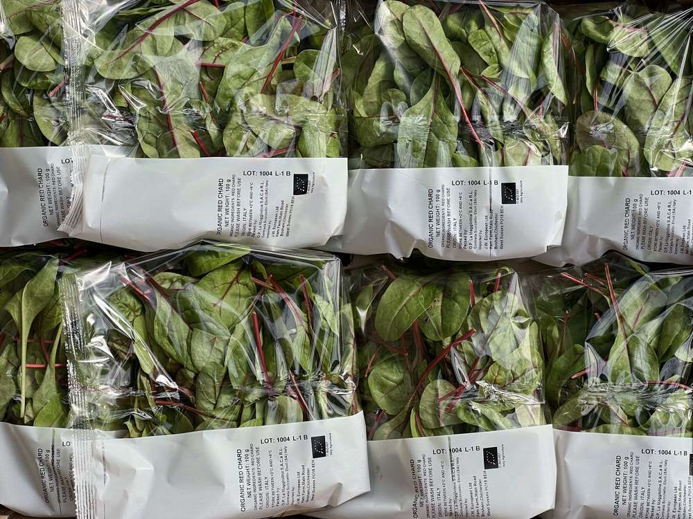 Organic Baby Red Chard (100g)