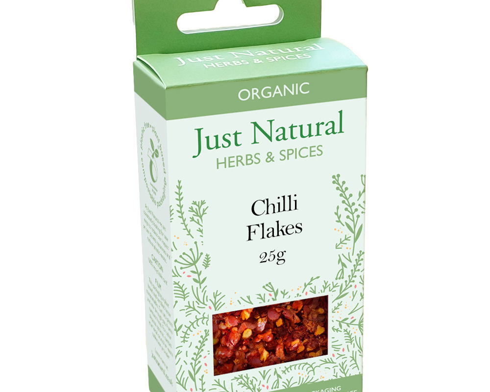 Organic Chilli Flakes (Box) - 25g