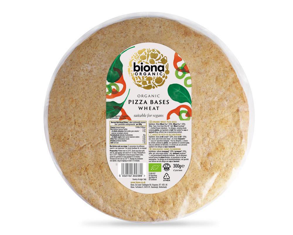 Organic Pizza Bases 300g