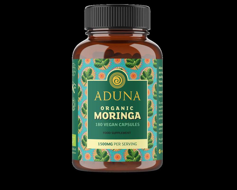 Aduna Organic Moringa Capsules (180 capsules)