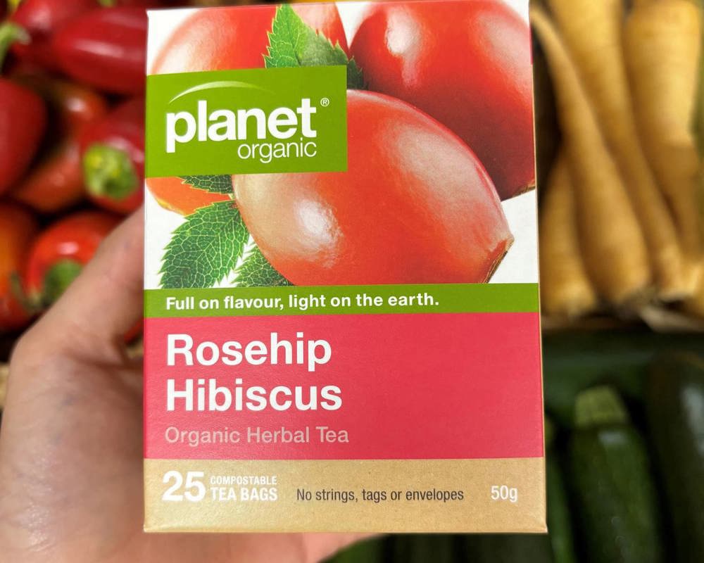 Planet Organic Tea 25 Bags Rosehip Hibiscus