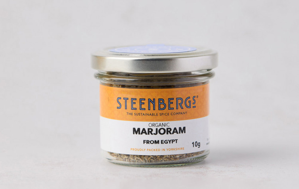 Steenbergs Organic Marjoram Dried Herb Standard Jar - 10g