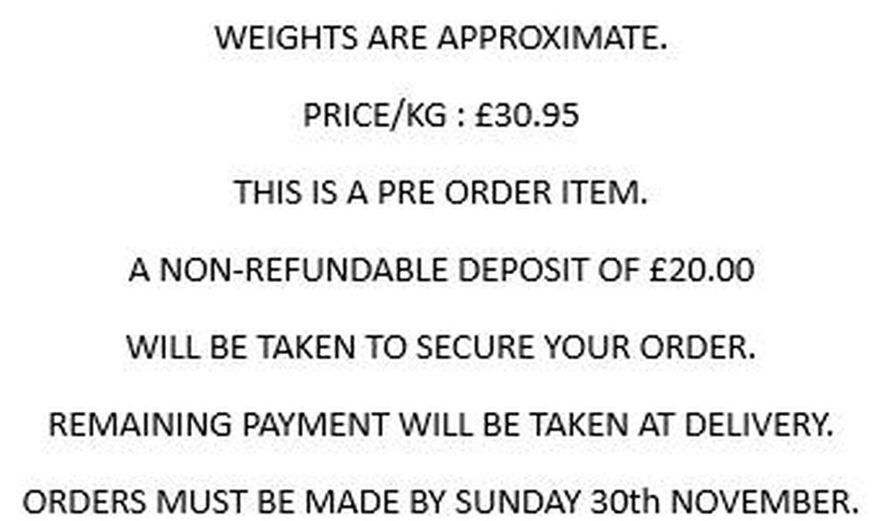 Organic Gammon Unsmoked (2kg)