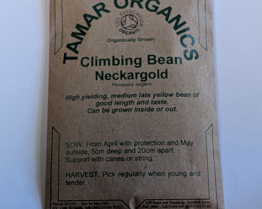 (Seeds) Climbing Bean - Neckargold