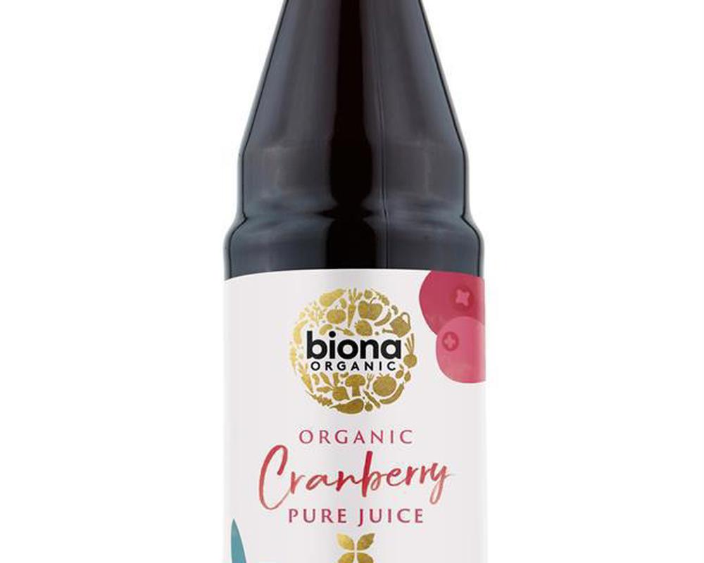 Organic Pure Cranberry Juice 750ml