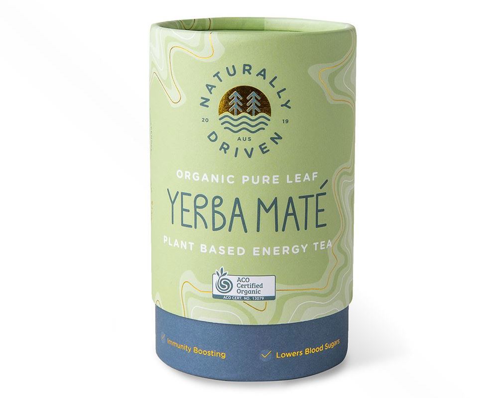 Tea Organic: Yerba Maté: Loose Leaf (Cylinder)- ND (LIMITED to stock on hand - BB 13/07/2023)