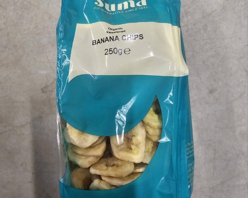 Organic Banana Chips 250g