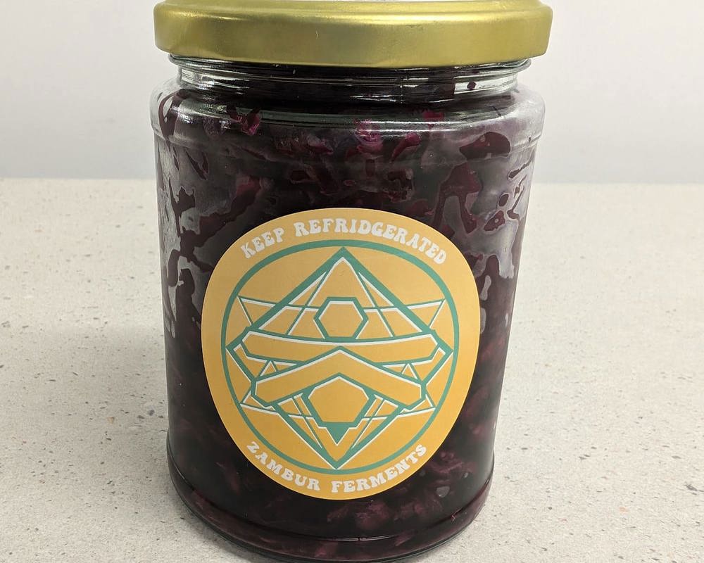 Sauerkraut Red Cabbage Ginger