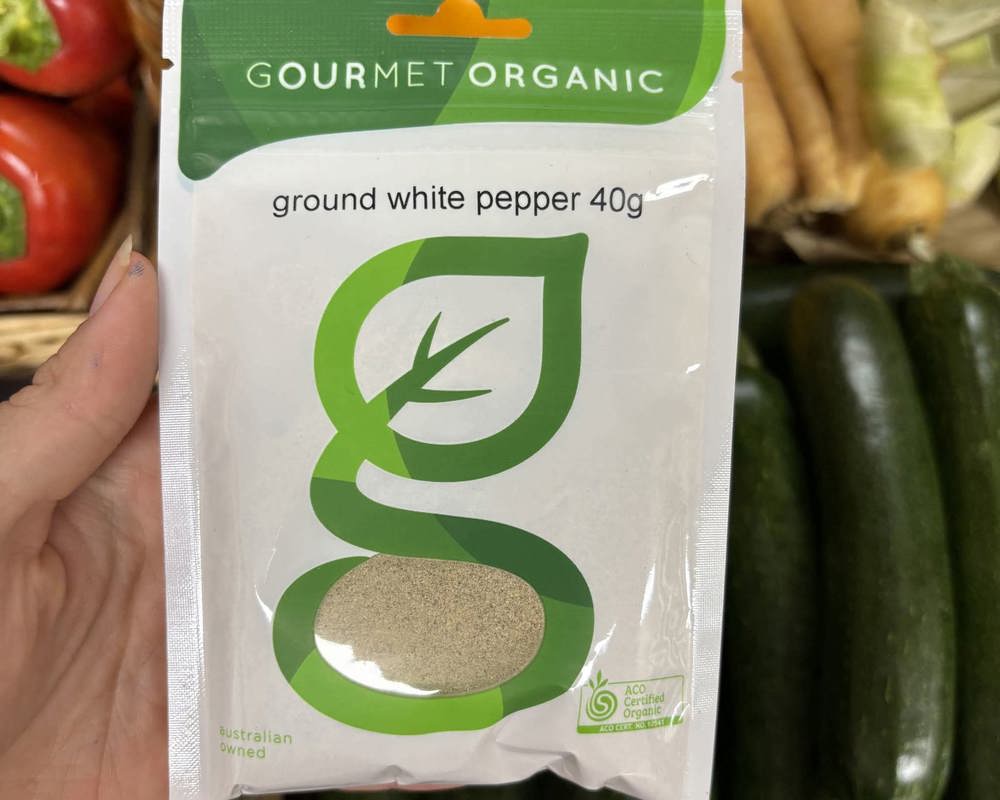 Gourmet Organic Pepper White Ground