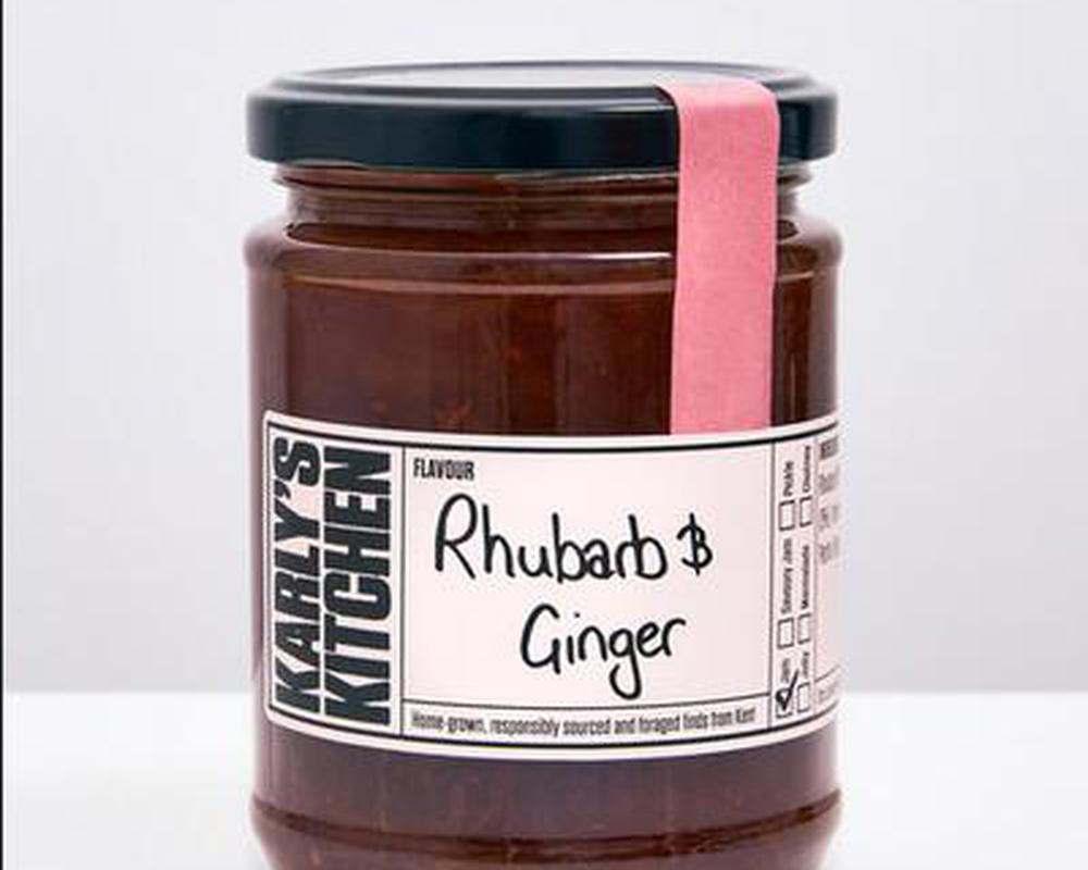 Karly's Rhubarb and Ginger Jam