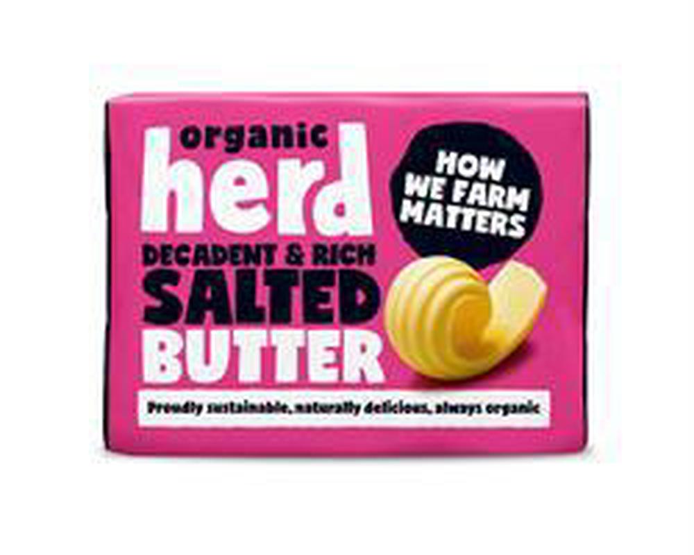 Organic Herd salted butter 250G