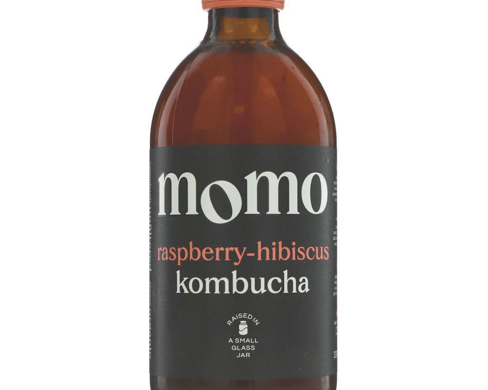 Momo Kombucha Raspberry & Hibiscus Kombucha 330ml