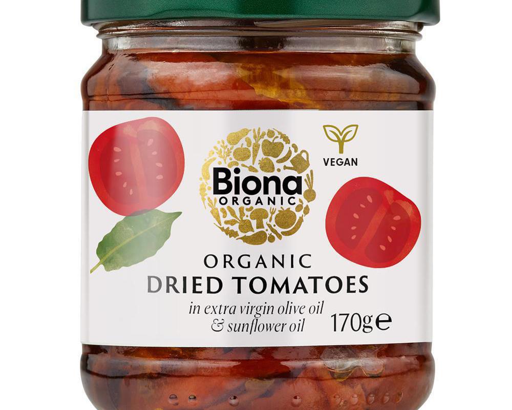 Organic Dried Tomatoes in Extra Virgin Olive Oil 170g