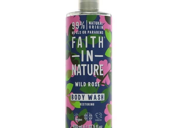 (Faith In Nature) Body Wash - Wild Rose 400ml