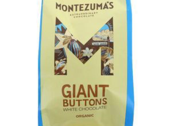 Chocolate Giant Buttons White (Montezuma)