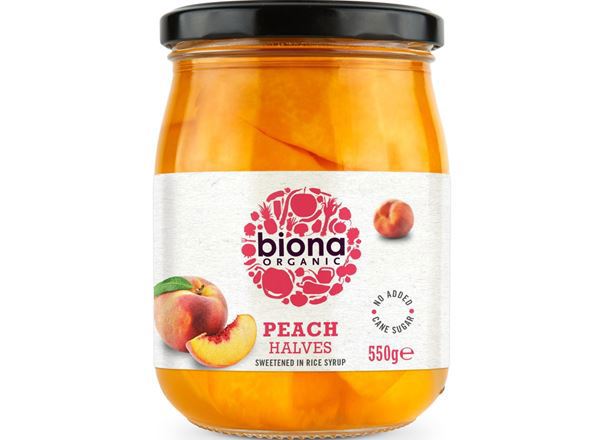 Organic Peach Halves In Syrup - 550G