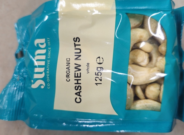 Organic Cashew Nuts 125g