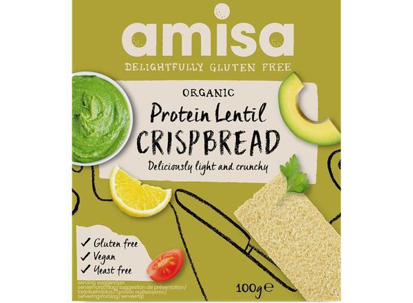 Amisa Organic Crispbread - Protein Lentil 100g