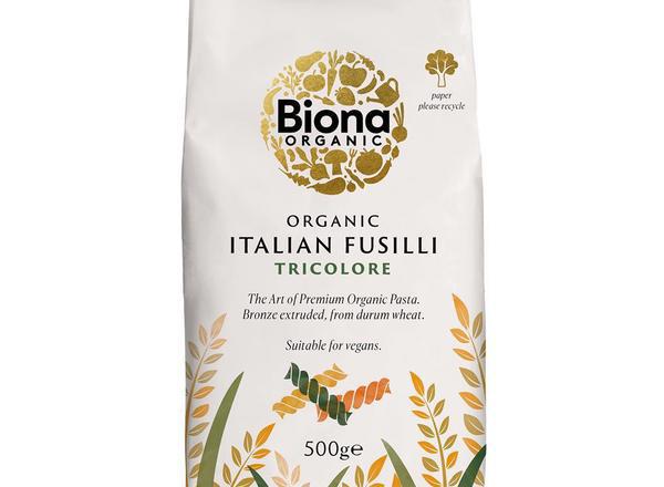 Biona Organic Fusilli Pasta Tri Colore Bronze 500g