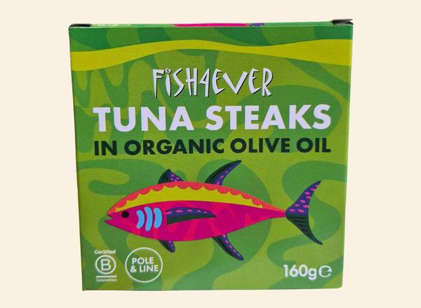 Fish4Ever Skipjack Tuna Steaks in Olive Oil