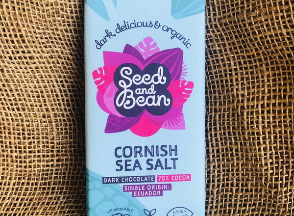 Seed & Bean Sea Salt Organic Dark Chocolate 70% (75g) (Ve)