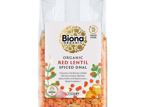 Biona Organic Spiced Red Lentil Dahl 250g