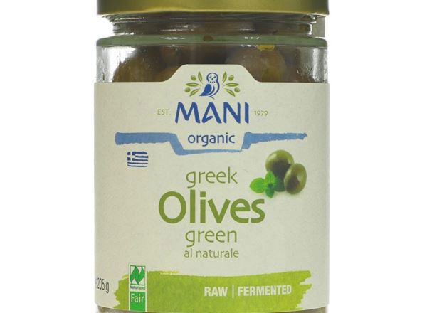 (Mani) Olives - Green, fermented 205g