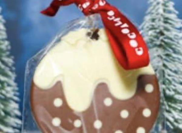 Cocoa Loco -Milk & White Chocolate Christmas Puds 70g