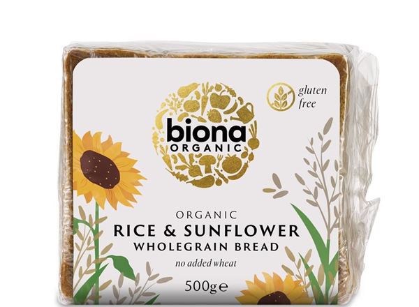 GF Organic Rice & Sunflower Bread 500g