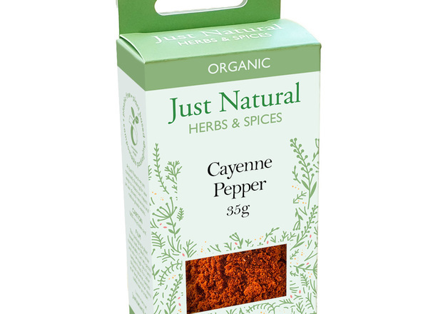 Organic Cayenne Pepper (Box) - 35g