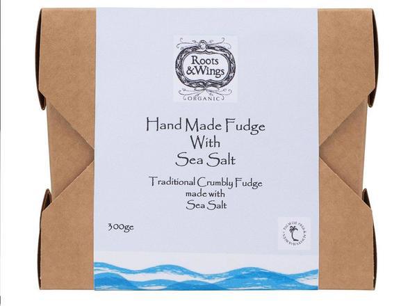 Roots & Wings Organic Hand Made Fudge with Sea Salt 300g