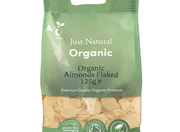 Organic Almonds Flaked - 125G