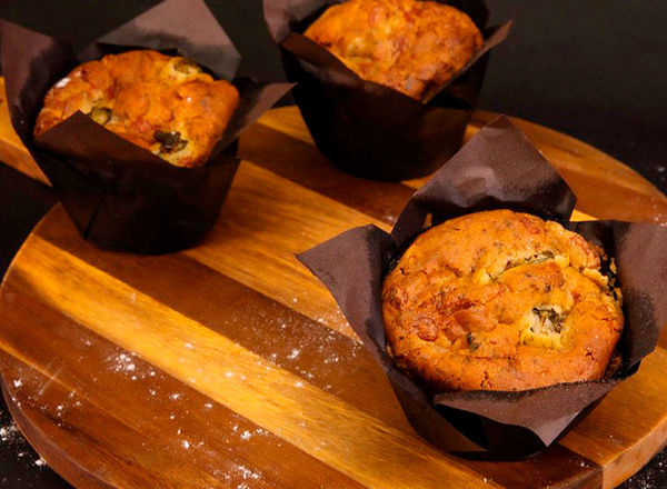 Savoury Pastry: Muffin - Mushroom, Corn & Chive - BB