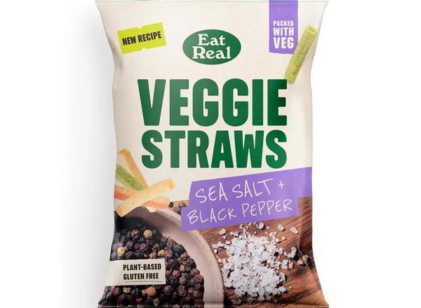 Crisps Veggie Straws Sea Salt Black Pepper Non Organic