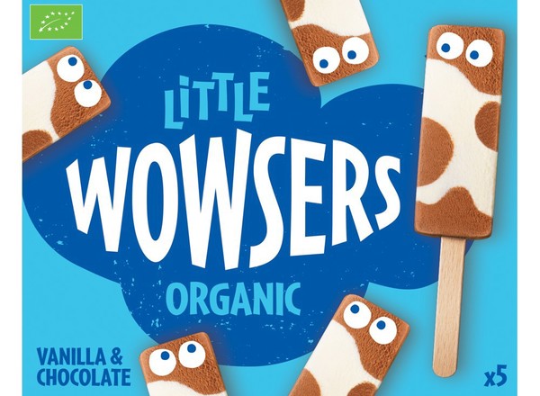 Organic Little Vanilla & Chocolate Ice Cream Lollies 5x65ml