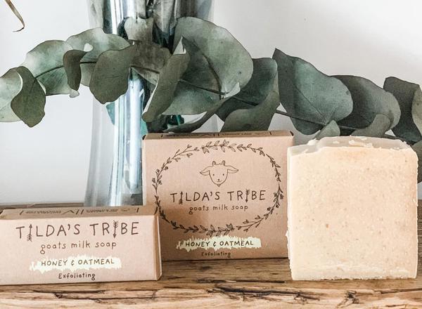 Tilda's Tribe Goats Milk Soap Honey and Oatmeal