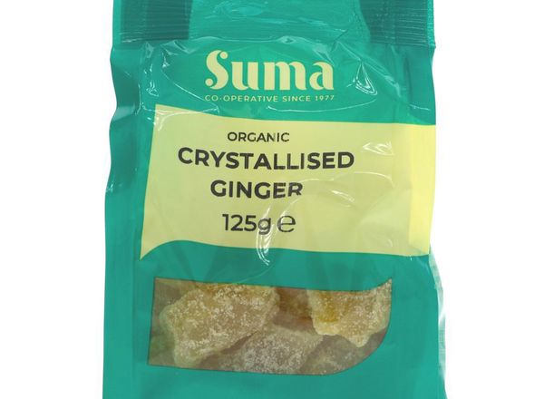Ginger - crystallised (organic ) 125g