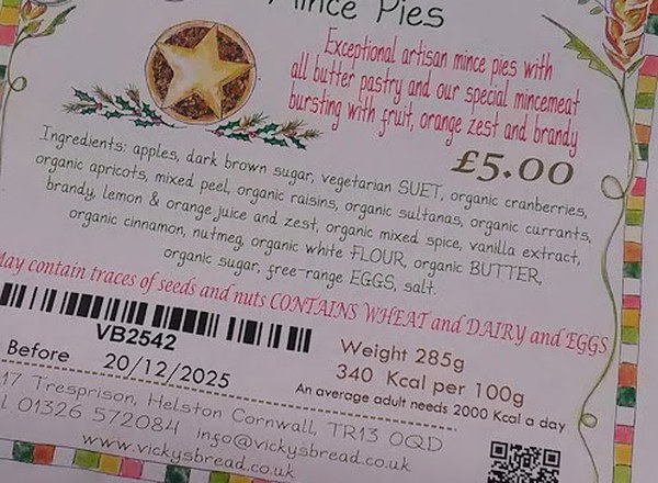Mince pies, Vicky's