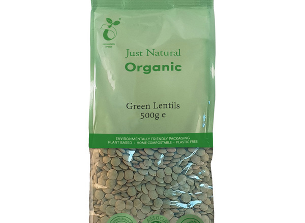 Organic Green Lentils - 500G